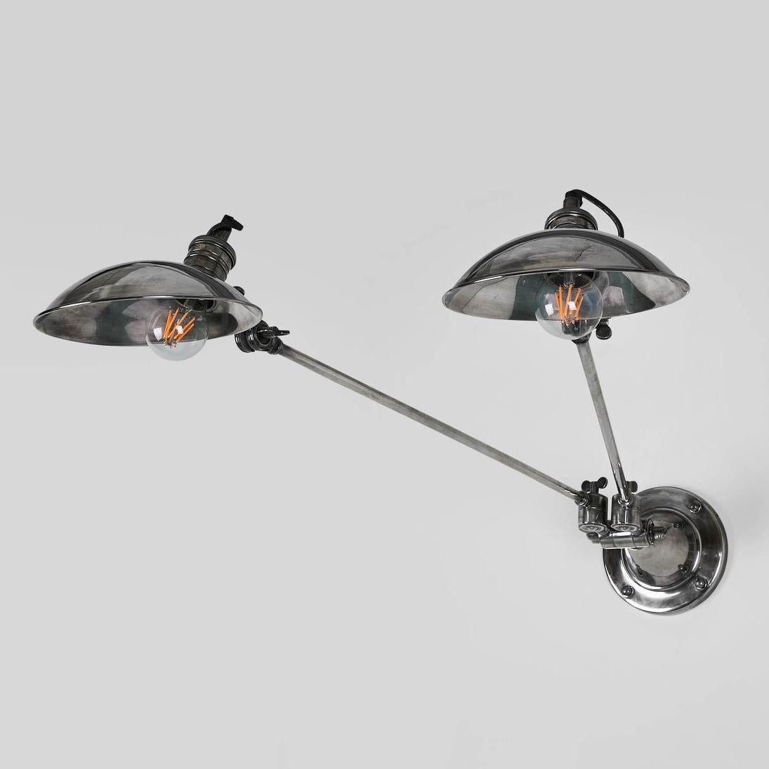 RemingtonWall Light with Metal Shade Silver