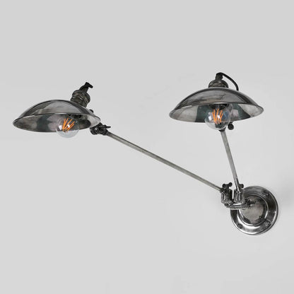 RemingtonWall Light with Metal Shade Silver