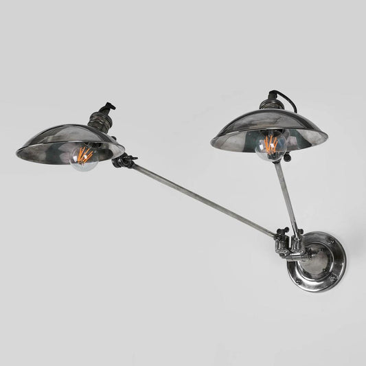 RemingtonWall Light with Metal Shade Silver