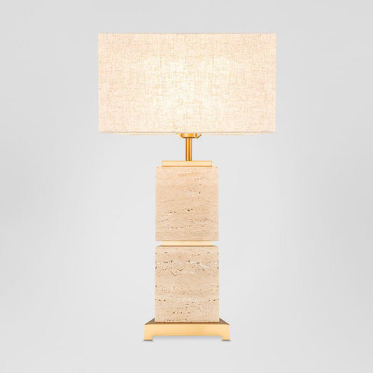 Ashley Travatine Table Lamp with shade