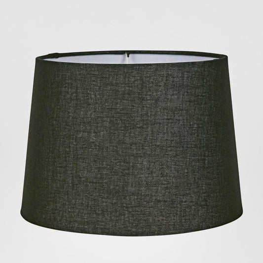 Linen Drum Lamp Shade XS Black