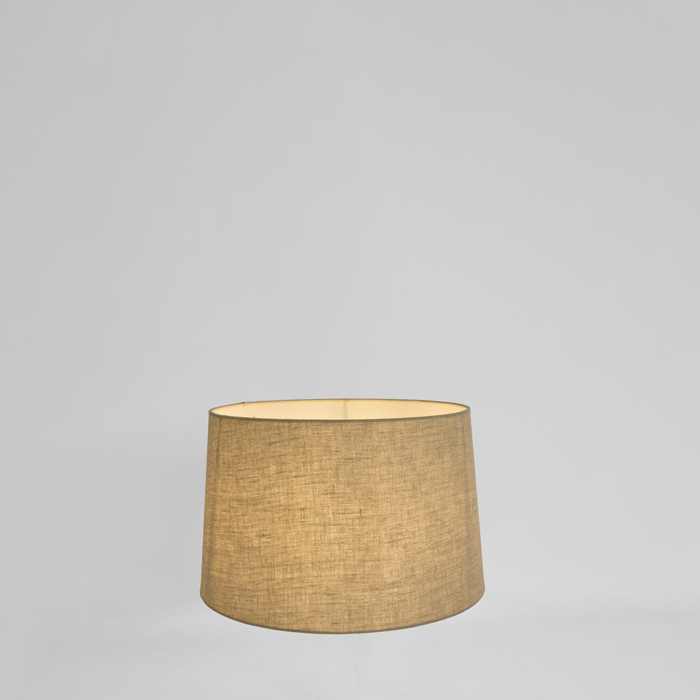 Linen Drum Lamp Shade XS Dark Natural