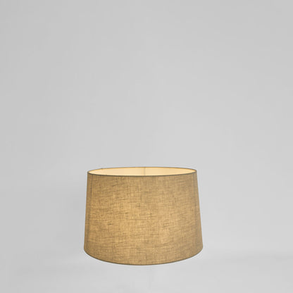 Linen Drum Lamp Shade XS Dark Natural