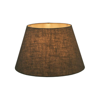 Linen Taper Lamp Shade Small Dark Natural