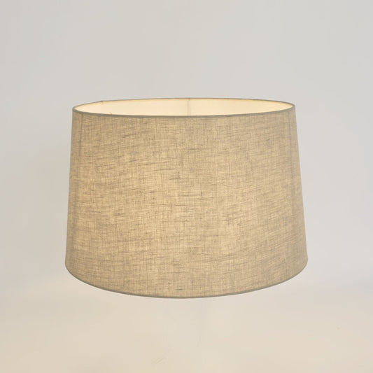Linen Drum Lamp Shade Medium Light Natural