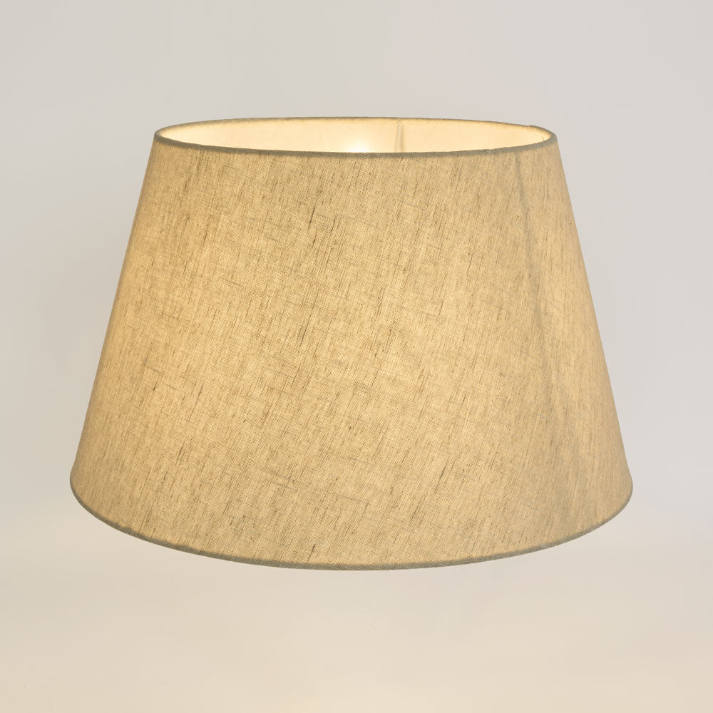 Linen Taper Lamp Shade Medium Light Natural