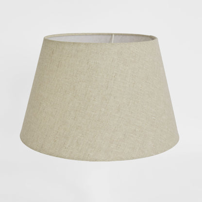 Linen Taper Lamp Shade Medium Dark Natural