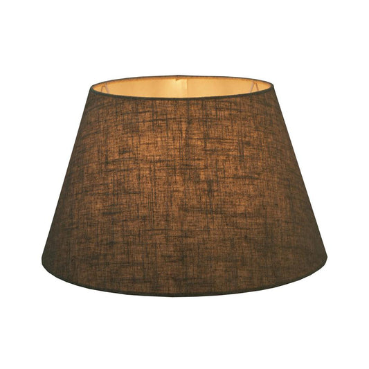 Linen Taper Lamp Shade Medium Dark Natural