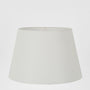 Linen Taper Lamp Shade Large Textured Ivory