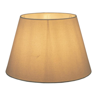 Linen Taper Lamp Shade Large Textured Ivory
