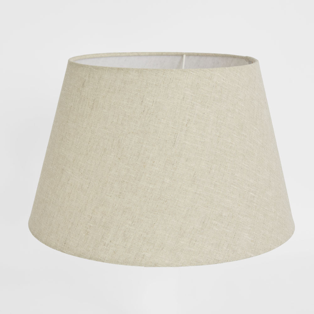 Linen Taper Lamp Shade Large Light Natural
