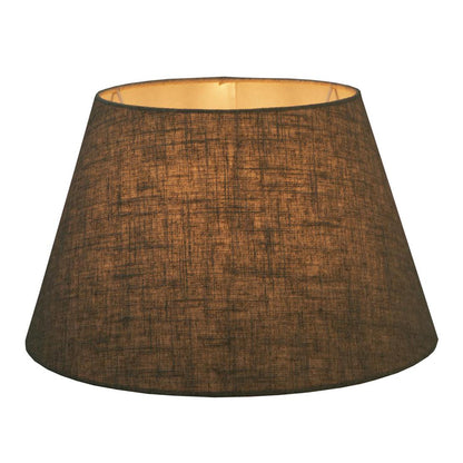 Linen Taper Lamp Shade Large Dark Natural