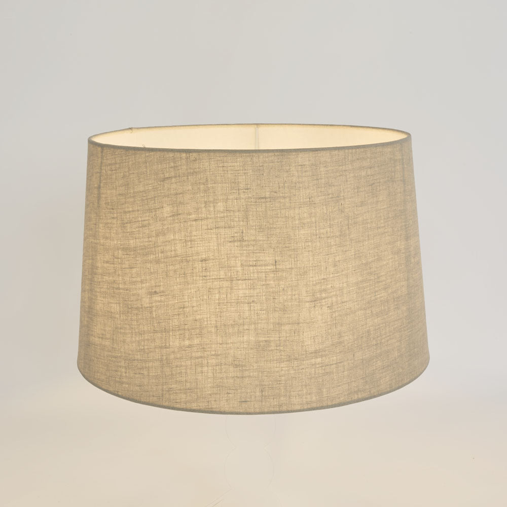 Linen Drum Lamp Shade Large Light Natural