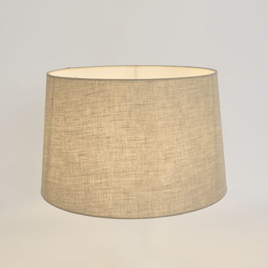 Linen Drum Lamp Shade Large Light Natural