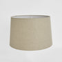 Linen Drum Lamp Shade Large Dark Natural