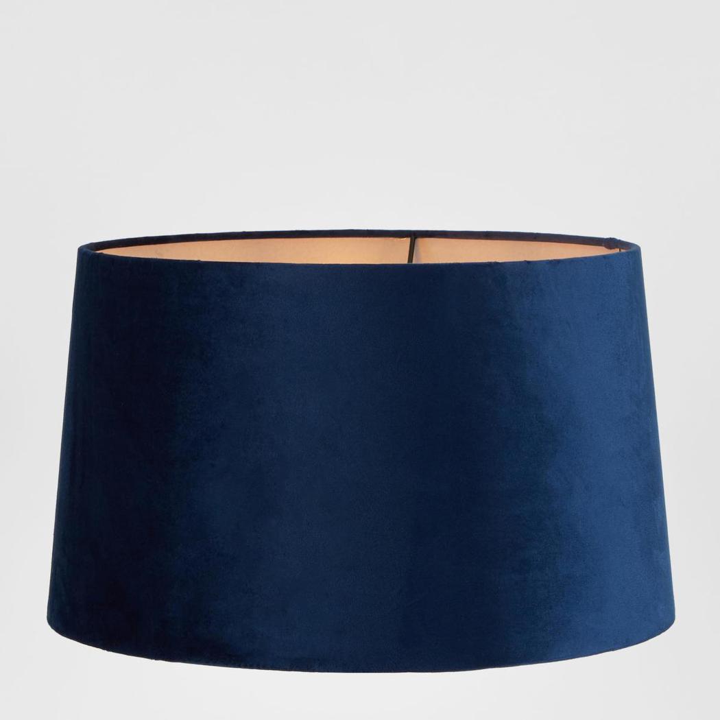 Velvet Drum Lamp Shade XL Royal Blue