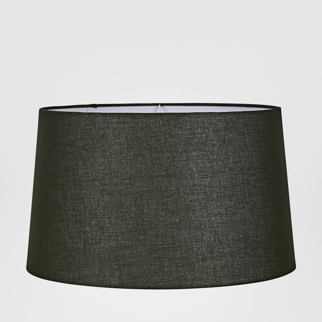 Linen Drum Lamp Shade XL Black