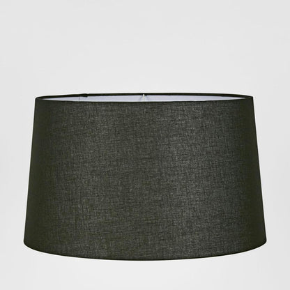 Linen Drum Lamp Shade XL Black