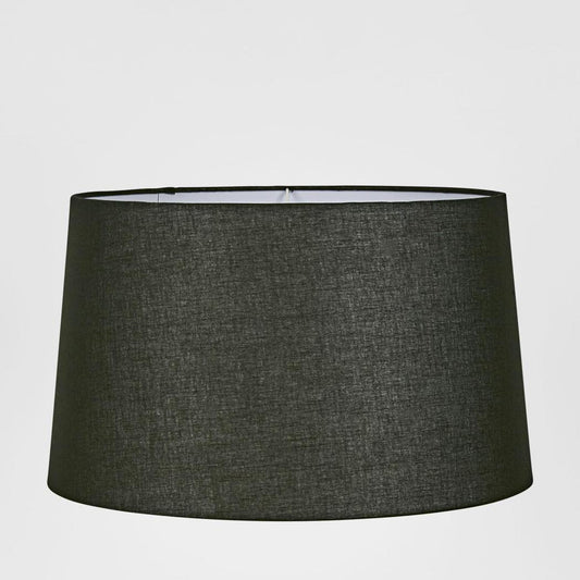 Linen Drum Lamp Shade XL Black