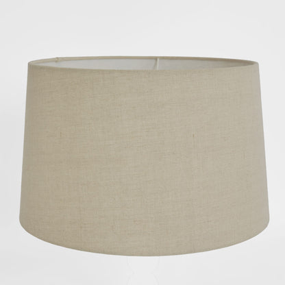 Linen Drum Lamp Shade XL Dark Natural