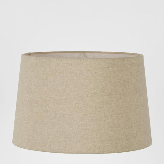 Linen Drum Lamp Shade XL Dark Natural