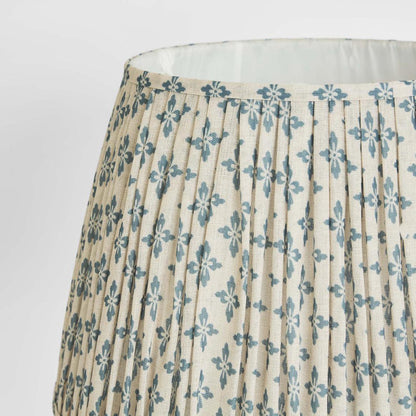 Viscose Linen Drum Lamp Shade XL Blue