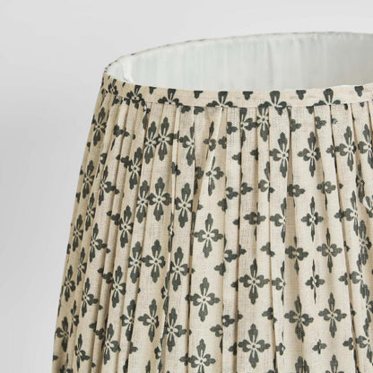 Viscose Linen Drum Lamp Shade XL Dark blue