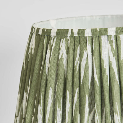 Woven Ikat Drum Lamp Shade XL Green