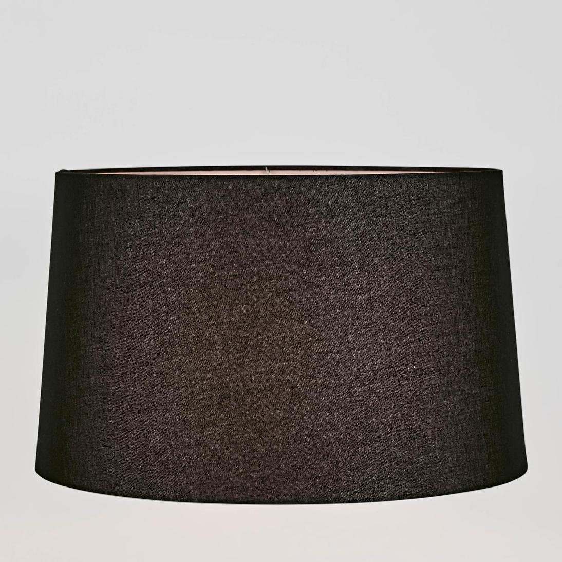 Linen Drum Lamp Shade XXL Black