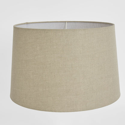 Linen Drum Lamp Shade XXL Dark Natural Linen