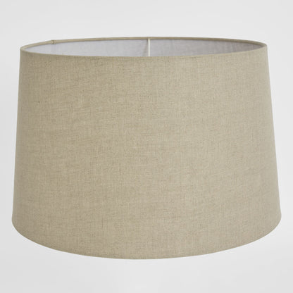Linen Drum Lamp Shade XXXL Dark Natural
