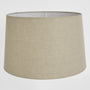 Linen Drum Lamp Shade XXXL Dark Natural