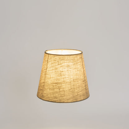 Linen Taper Lamp Shade XXXS Dark Natural