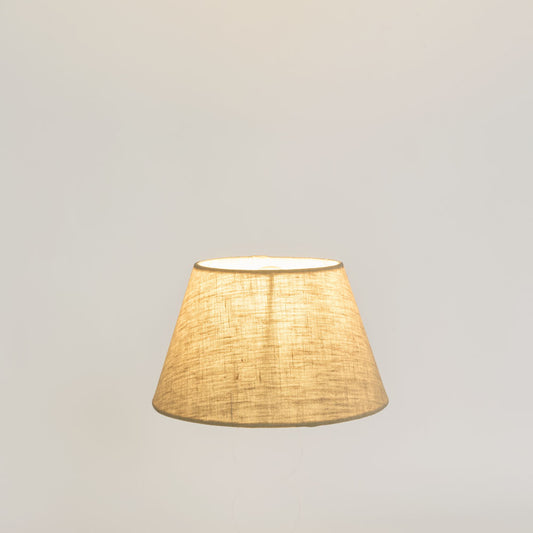 Linen Drum Lamp Shade XXS Dark Natural