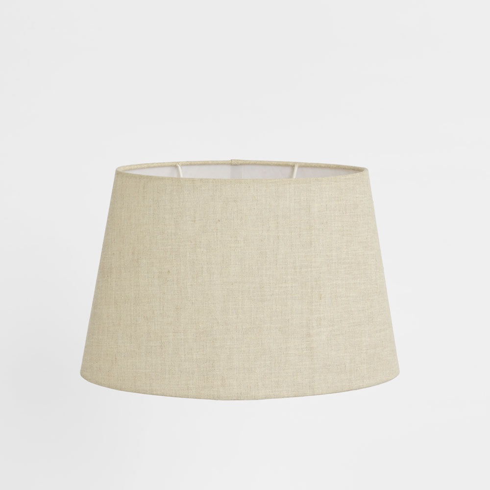 Linen Oval Lamp Shade Medium Light Natural