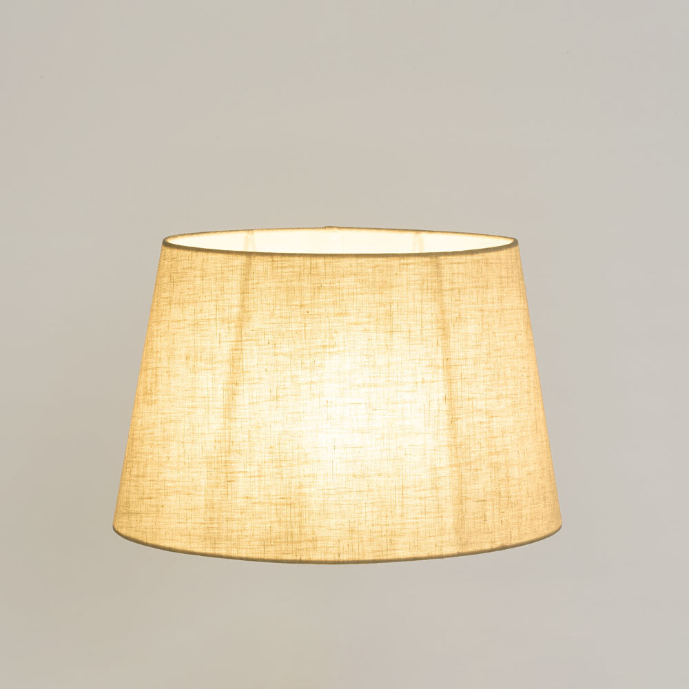 Linen Oval Lamp Shade Medium Light Natural