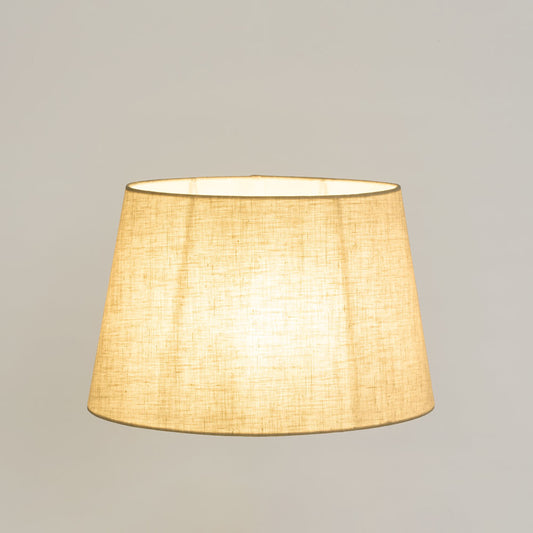 Linen Oval Lamp Shade Medium Light Natural