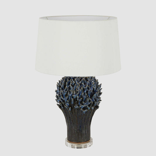 Staghorn Coral Ceramic Table Lamp Base Blue- Base Only
