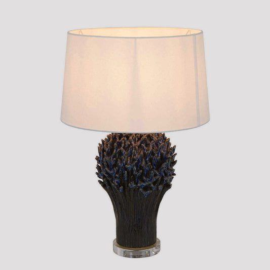 Staghorn Coral Ceramic Table Lamp Base Blue- Base Only