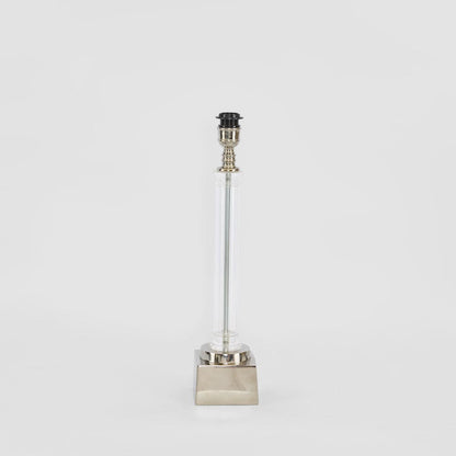 Rockpool Pillar Table Lamp Base Nickel- Base Only