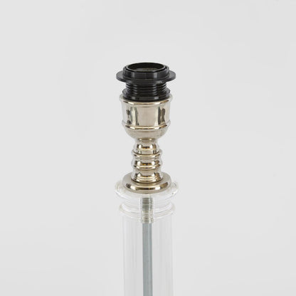 Rockpool Pillar Table Lamp Base Nickel- Base Only