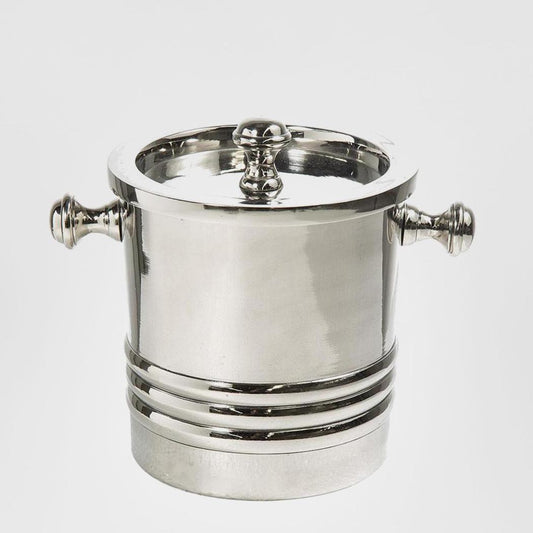 Round Ice Bucketwith Lid Nickel