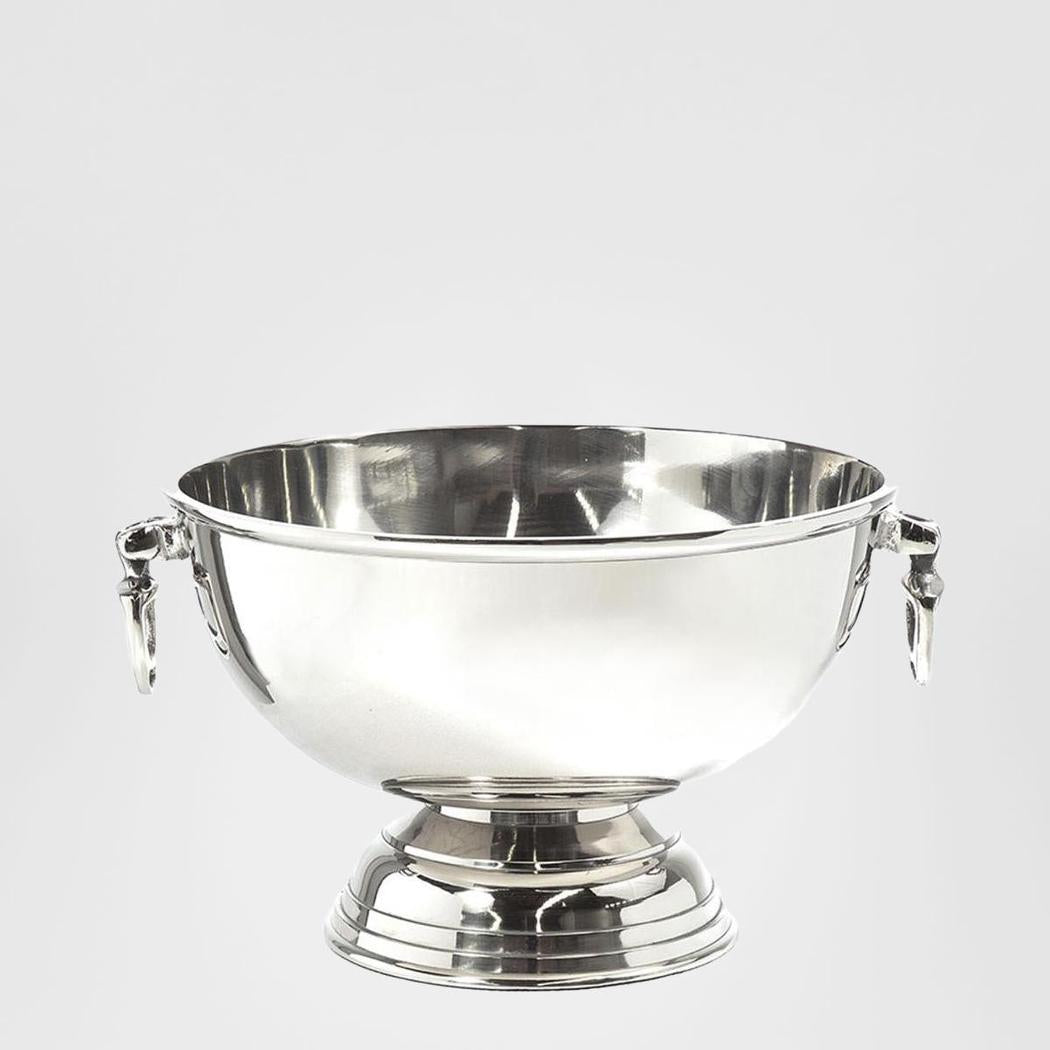 Round Footed Ice Bucket Nickel