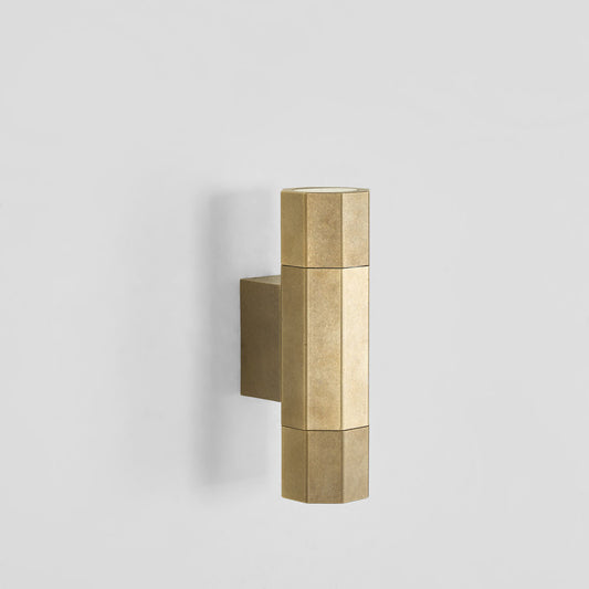 Beacon Up and Down Outdoor Wall Light Antique Brass