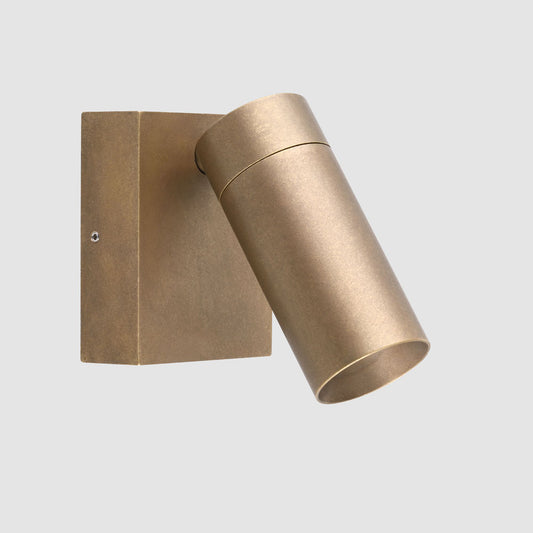 Shoreline Single Outdoor Wall Light Antique Brass