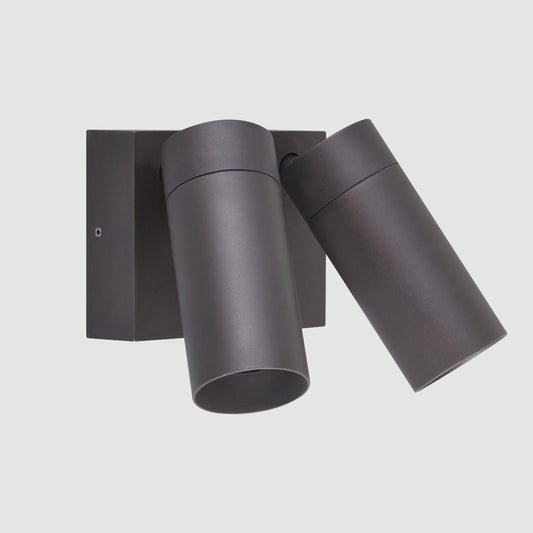 Shoreline Double Outdoor Wall Light Dark Grey