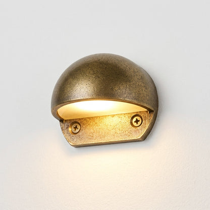 Seacliff Outdoor Wall Light Antique Brass