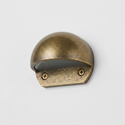 Seacliff Outdoor Wall Light Antique Brass