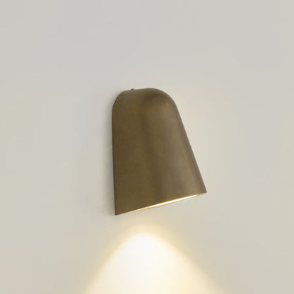 Beckman Outdoor Wall Light Antique Brass