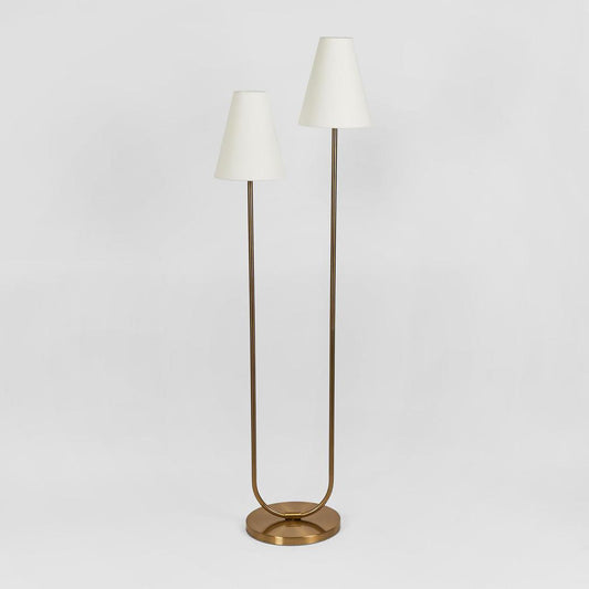 Aspen Floor Lamp Antique Brass
